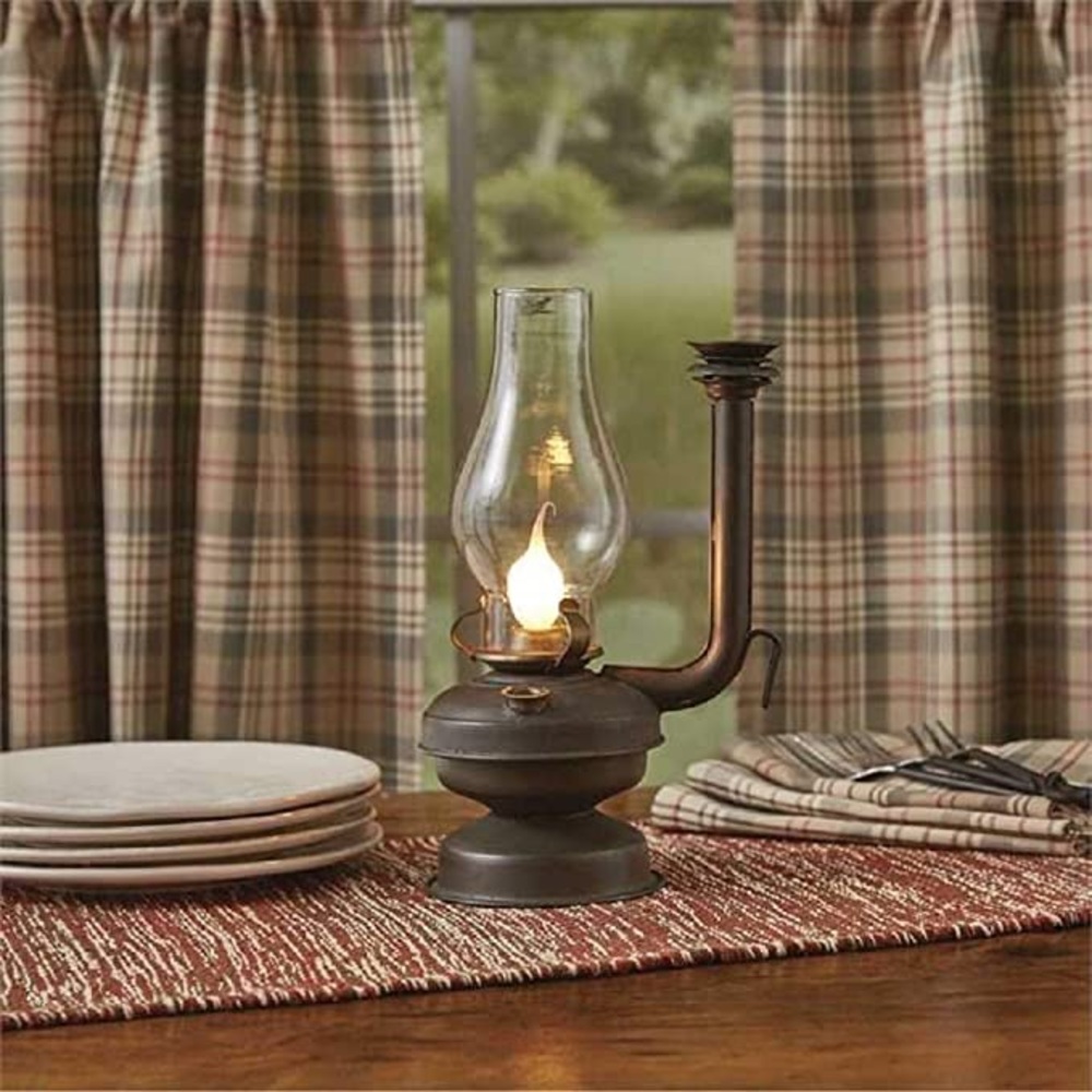 Park Designs Decorative Brown Electric Vent-Pipe Oil Lamp - Picture 2 of 4